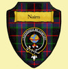Nairn Modern Tartan Crest Wooden Wall Plaque Shield Nairn Modern Tartan Crest Wooden Wall Plaque Shield
