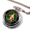 Schaw Clan Crest Round Shaped Chrome Plated Pocket Watch