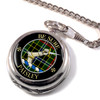 Paisley Clan Crest Round Shaped Chrome Plated Pocket Watch