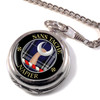 Napier Clan Crest Round Shaped Chrome Plated Pocket Watch