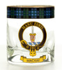 Mackay Clansman Crest Tartan Tumbler Whisky Glass Set of 2