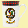 Sinclair Balmoral Crest Tartan Bone China Mug Set of 2