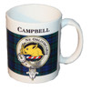 Campbell Tartan Clan Crest Ceramic Mugs Campbell Clan Badge Mugs Set of 2