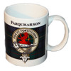 Farquharson Tartan Clan Crest Ceramic Mugs Farquharson Clan Badge Mugs Set of 2