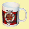 Munro Tartan Clan Crest Ceramic Mugs Munro Clan Badge Mugs Set of 2 Munro Tartan Clan Crest Ceramic Mugs Munro Clan Badge Mugs Set of 2