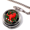 Milliken Clan Crest Round Shaped Chrome Plated Pocket Watch