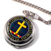 Mercer Clan Crest Round Shaped Chrome Plated Pocket Watch