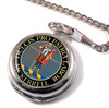 McKerrel Clan Crest Round Shaped Chrome Plated Pocket Watch