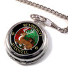 Maxwell Clan Crest Round Shaped Chrome Plated Pocket Watch
