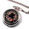 Maule Clan Crest Round Shaped Chrome Plated Pocket Watch