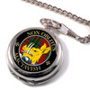 MacTavish Clan Crest Round Shaped Chrome Plated Pocket Watch