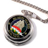 MacNeil Gaelic Clan Crest Round Shaped Chrome Plated Pocket Watch