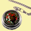 MacKinnon Clan Crest Round Shaped Chrome Plated Pocket Watch