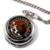 MacKinnon Clan Crest Round Shaped Chrome Plated Pocket Watch