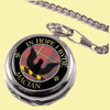 MacIan Clan Crest Round Shaped Chrome Plated Pocket Watch