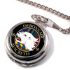 MacBeth Clan Crest Round Shaped Chrome Plated Pocket Watch