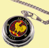 Lyle Clan Crest Round Shaped Chrome Plated Pocket Watch