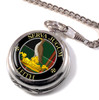 Leith Clan Crest Round Shaped Chrome Plated Pocket Watch