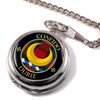 Durie Clan Crest Round Shaped Chrome Plated Pocket Watch