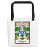 Your Bookplate Coat of Arms Surname Double Sided Polyester Custom Tote Bag Your Bookplate Coat of Arms Surname Double Sided Polyester Custom Tote Bag