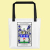 Your Bookplate Coat of Arms Surname Double Sided Polyester Custom Tote Bag Your Bookplate Coat of Arms Surname Double Sided Polyester Custom Tote Bag