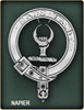 Napier Clan Badge Polished Sterling Silver Napier Clan Crest