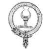 Napier Clan Badge Polished Sterling Silver Napier Clan Crest