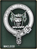 MacLeod Clan Badge Polished Sterling Silver MacLeod Clan Crest
