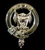 MacLeod Clan Badge Polished Sterling Silver MacLeod Clan Crest