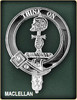 MacLellan Clan Badge Polished Sterling Silver MacLellan Clan Crest
