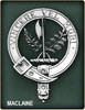 MacLaine Of Lochbuie Clan Badge Polished Sterling Silver MacLaine Clan Crest