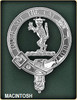 MacIntosh Clan Badge Polished Sterling Silver MacIntosh Clan Crest