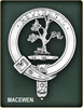 MacEwen Clan Badge Polished Sterling Silver MacEwen Clan Crest