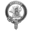 MacEwen Clan Badge Polished Sterling Silver MacEwen Clan Crest