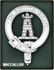 MacCallum Clan Badge Polished Sterling Silver MacCallum Clan Crest
