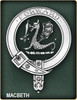 MacBeth Clan Badge Polished Sterling Silver MacBeth Clan Crest