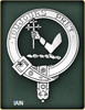 Iain Badge Polished Sterling Silver Iain Crest