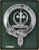 Hanna Badge Polished Sterling Silver Hanna Crest
