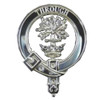 Hamilton Clan Badge Polished Sterling Silver Hamilton Clan Crest
