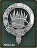 Douglas Clan Badge Polished Sterling Silver Douglas Clan Crest