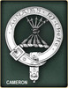 Cameron Clan Badge Polished Sterling Silver Cameron Clan Crest