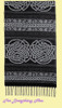 Runic Carcant Wool Fringed Jacquard Scarf