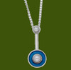 Pendulum Freshwater Pearl Enamel Stylish Pewter Pendant