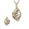 Spirit of Scotland Thistle Double Sided Floral Emblem 10K Yellow Gold Pendant