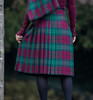Owen Bowen Welsh Tartan 13oz Wool Fabric Medium Weight Ladies Kilt Skirt
