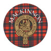 MacKinnon Clan Crest Tartan Cork Round Clan Badge Coasters Set of 2