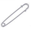 Simple Plain Safety Pin Large Chrome Plated Kilt Pin