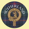 Sutherland Clan Crest Tartan Cork Round Clan Badge Coasters Set of 4 Sutherland Clan Crest Tartan Cork Round Clan Badge Coasters Set of 4