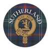 Sutherland Clan Crest Tartan Cork Round Clan Badge Coasters Set of 4 Sutherland Clan Crest Tartan Cork Round Clan Badge Coasters Set of 4