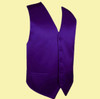 Dark Purple Formal Ages 7-12 Boys Wedding Vest Boys Waistcoat  